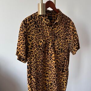 Guess Slim Fit Leopard Print Shirt